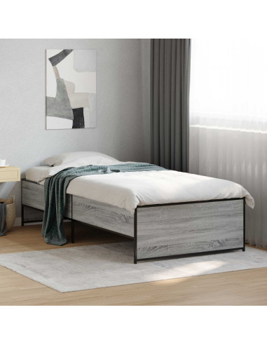 Struttura del letto Sonoma grigio 80 x 200 cm