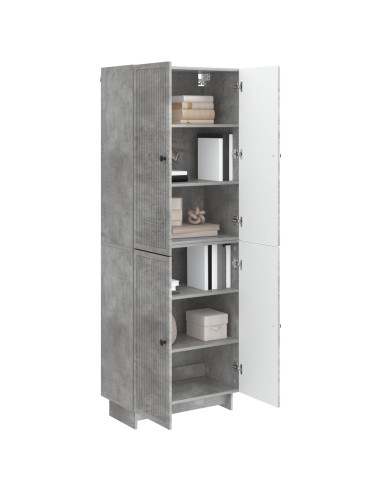 Set di armadi 2 pcs Grigio Cemento 66 x 34,5 x 90 cm