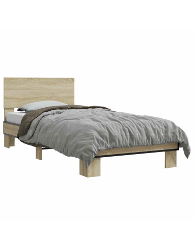 Struttura letto con testata Rovere Sonoma 80 x 200 cm