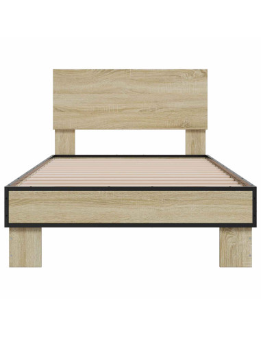 Struttura letto con testata Rovere Sonoma 80 x 200 cm