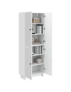 Set di armadi 2 pcs Bianco Lucido 66 x 34,5 x 90 cm 2