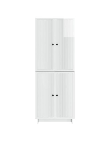 Set di armadi 2 pcs Bianco Lucido 66 x 34,5 x 90 cm