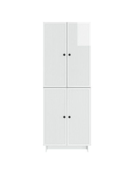 Set di armadi 2 pcs Bianco Lucido 66 x 34,5 x 90 cm