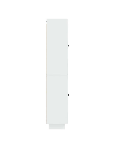 Set di armadi 2 pcs Bianco Lucido 66 x 34,5 x 90 cm