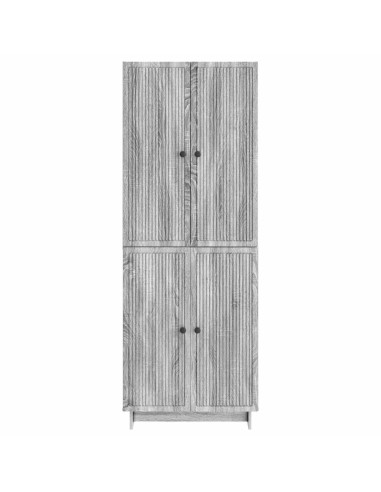Set di armadi 2 pcs Sonoma grigio 66 x 34,5 x 90 cm