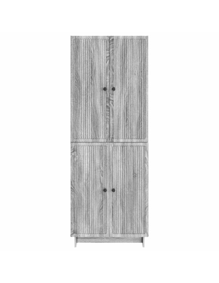 Set di armadi 2 pcs Sonoma grigio 66 x 34,5 x 90 cm