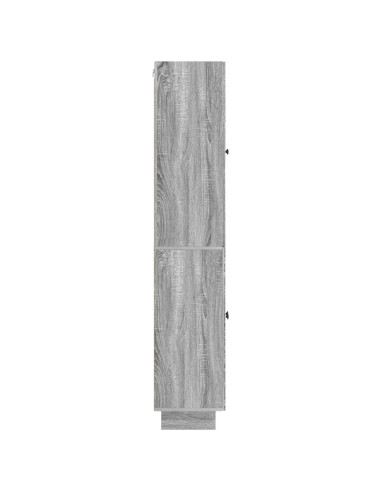 Set di armadi 2 pcs Sonoma grigio 66 x 34,5 x 90 cm