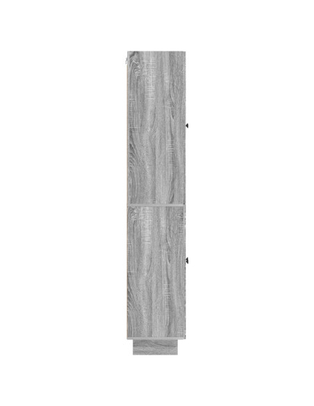 Set di armadi 2 pcs Sonoma grigio 66 x 34,5 x 90 cm