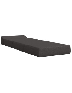Divano Letto Pieghevole Grigio Scuro 200 x 70 x 15 cm Tessuto 2