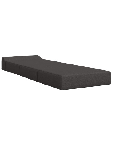 Divano Letto Pieghevole Grigio Scuro 200 x 70 x 15 cm Tessuto