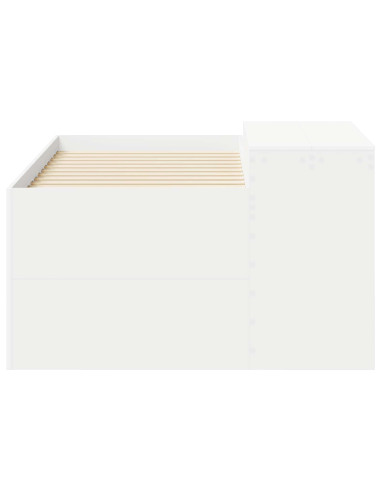 Letto alto per bambini con scrivania Bianco