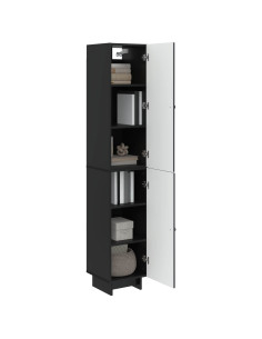 Set di armadi 2 pcs Nero 34,5 x 33 x 90 cm Legno ingegnerizzato 2