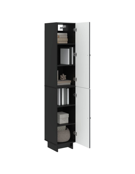 Set di armadi 2 pcs Nero 34,5 x 33 x 90 cm Legno ingegnerizzato