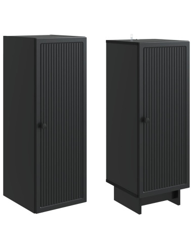 Set di armadi 2 pcs Nero 34,5 x 33 x 90 cm Legno ingegnerizzato