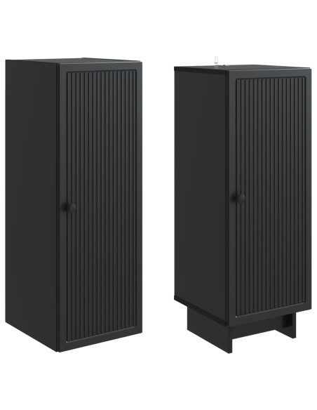 Set di armadi 2 pcs Nero 34,5 x 33 x 90 cm Legno ingegnerizzato