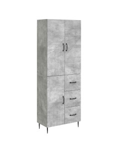 Set di armadi 2 pcs Grigio Cemento 66 x 34,5 x 89,5 cm
