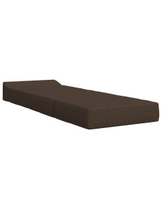 Divano Letto Pieghevole Tortora 200 x 70 x 15 cm Tessuto 2
