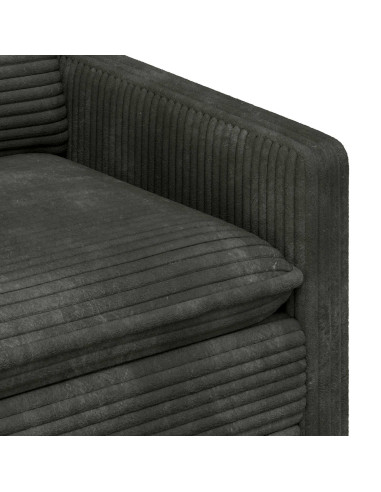 Set di divani 2 pcs Antracite Poliestere