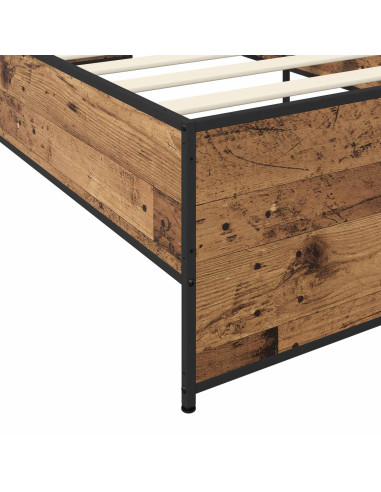 Struttura del letto Legno antico 80 x 200 cm