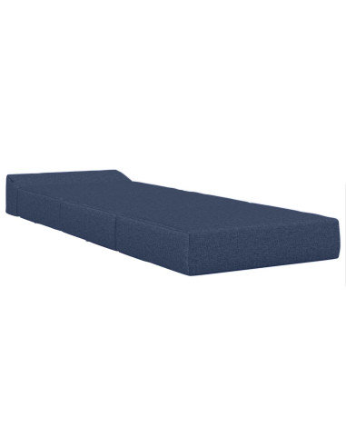 Divano Letto Pieghevole Blu 200 x 70 x 15 cm Tessuto