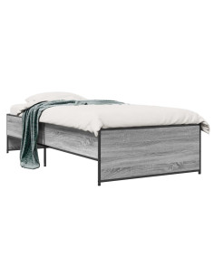 Struttura del letto Sonoma grigio 80 x 200 cm 2