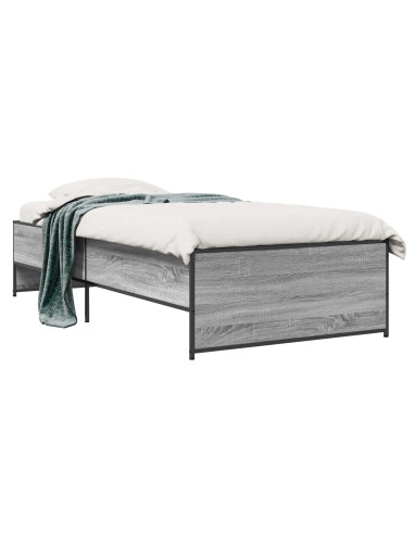 Struttura del letto Sonoma grigio 80 x 200 cm