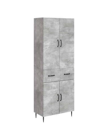 Set di armadi 2 pcs Grigio Cemento 66 x 34,5 x 89,5 cm