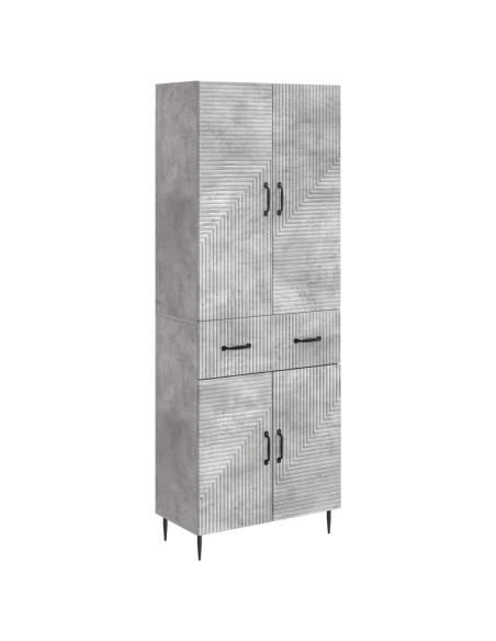 Set di armadi 2 pcs Grigio Cemento 66 x 34,5 x 89,5 cm