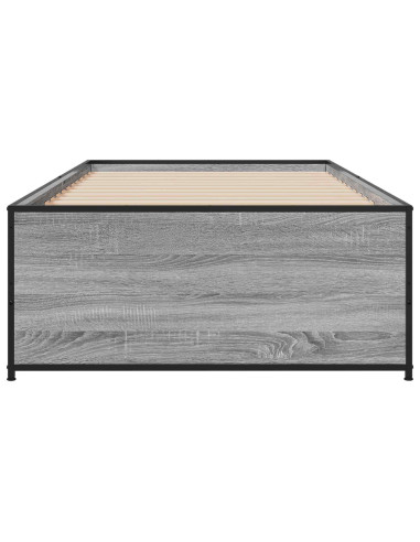 Struttura del letto Sonoma grigio 80 x 200 cm