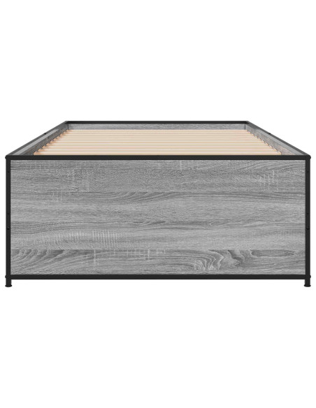 Struttura del letto Sonoma grigio 80 x 200 cm