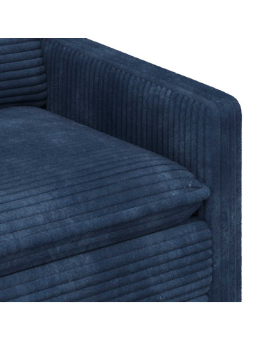 Set di divani 2 pcs Blu navy Poliestere