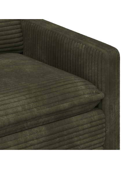 Set di divani 2 pcs Verde Poliestere