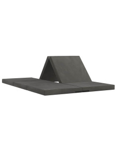 Divano Letto Pieghevole 140 x 67 x 45 cm Grigio Scuro