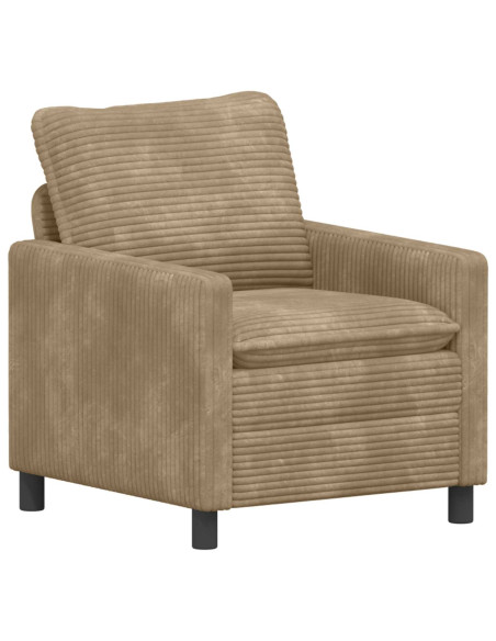Set di divani 2 pcs Tortora Poliestere
