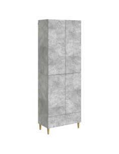 Set di armadi 2 pcs Grigio Cemento Legno ingegnerizzato