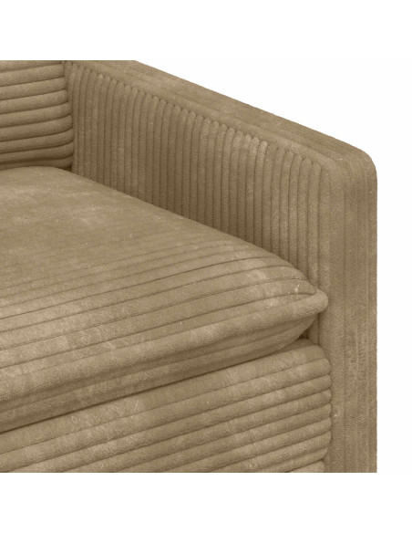 Set di divani 2 pcs Tortora Poliestere