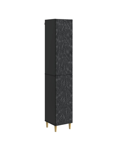 Set di armadi 2 pcs Nero Legno ingegnerizzato