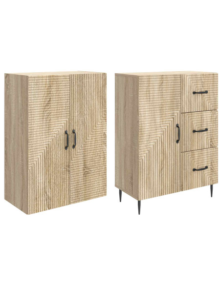 Set di armadi 2 pcs Rovere Sonoma 66 x 34,5 x 89,5 cm