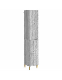 Set di armadi 2 pcs Sonoma grigio Legno ingegnerizzato