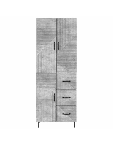 Set di armadi 2 pcs Grigio Cemento 66 x 34,5 x 89,5 cm