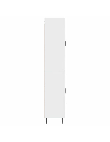 Set di armadi 2 pcs Bianco Lucido 66 x 34,5 x 89,5 cm