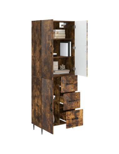 Set di armadi 2 pcs Rovere Fumo 66 x 34,5 x 89,5 cm