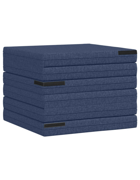 Divano Letto Pieghevole 140 x 67 x 45 cm Blu