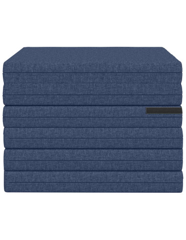 Divano Letto Pieghevole 140 x 67 x 45 cm Blu