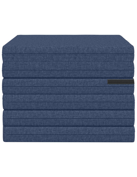 Divano Letto Pieghevole 140 x 67 x 45 cm Blu