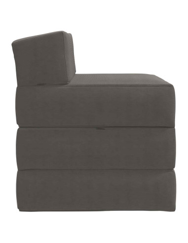 Divano Letto Pieghevole Grigio Chiaro 200 x 70 x 15 cm