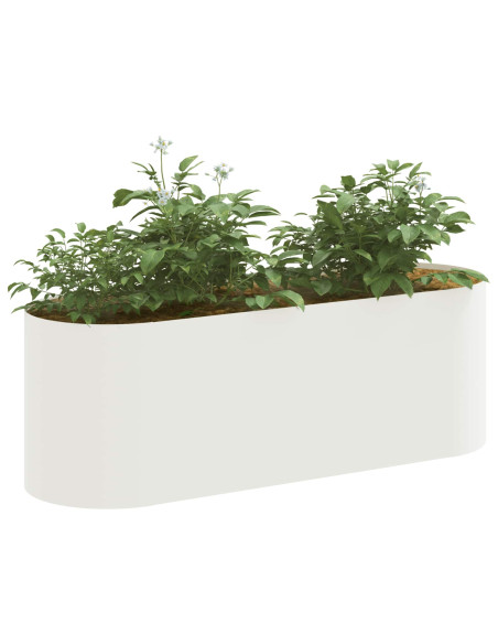 Letto rialzato da giardino Bianco 120 x 40 x 40 cm