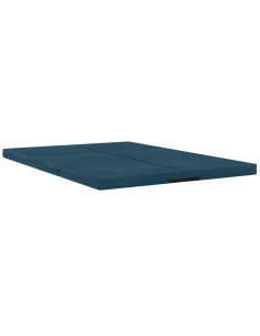 Divano Letto Pieghevole 140 x 67 x 45 cm Blu 2