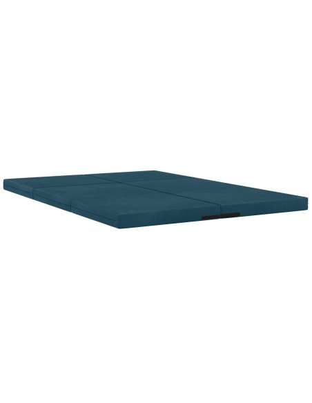 Divano Letto Pieghevole 140 x 67 x 45 cm Blu