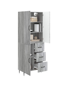Set di armadi 2 pcs Sonoma grigio 66 x 34,5 x 89,5 cm 2